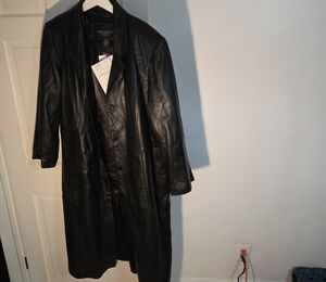 QVC Black Leather Jacket
